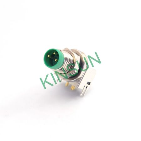 M8 Dik Açılı Konektör Erkek/Dişi 3Pin 4Pin 5Pin 6Pin 8Pin - M8 dik açılı erkek 3 pinli konektör